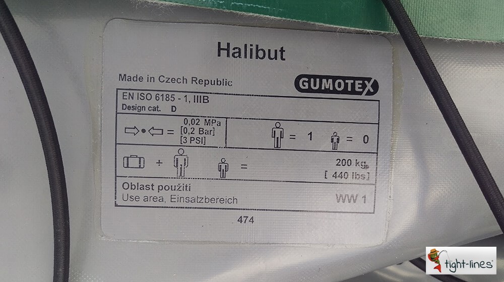 Gumotex Halibut made in Czech Republic